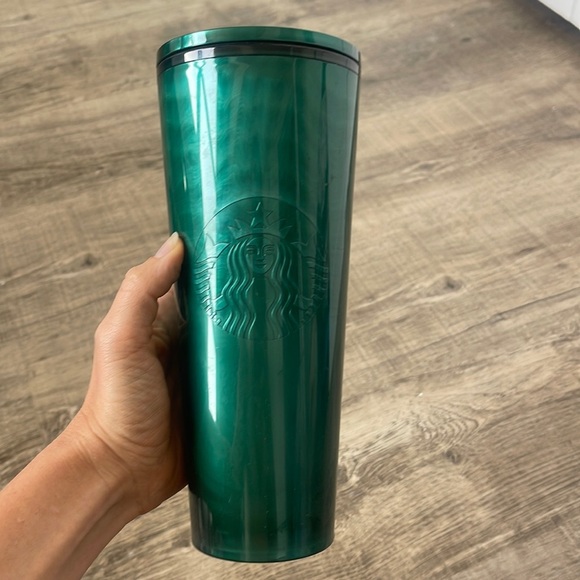 Starbucks Other - Starbucks marble green jade tumbler